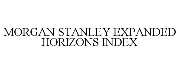  MORGAN STANLEY EXPANDED HORIZONS INDEX