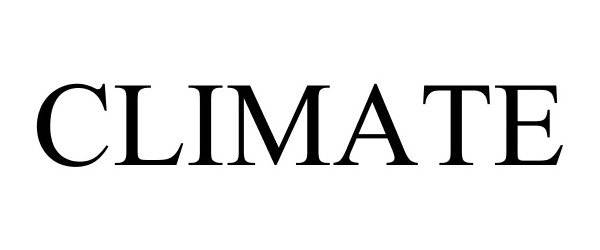 Trademark Logo CLIMATE