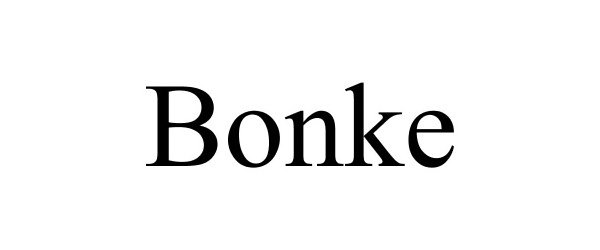 Trademark Logo BONKE