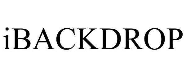Trademark Logo IBACKDROP