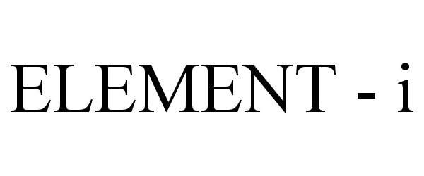 Trademark Logo ELEMENT - I