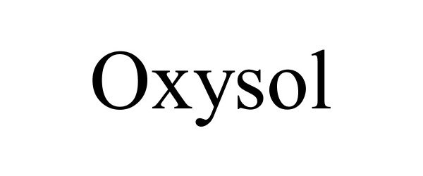 Trademark Logo OXYSOL