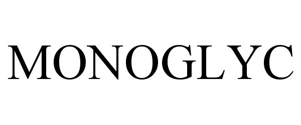 Trademark Logo MONOGLYC