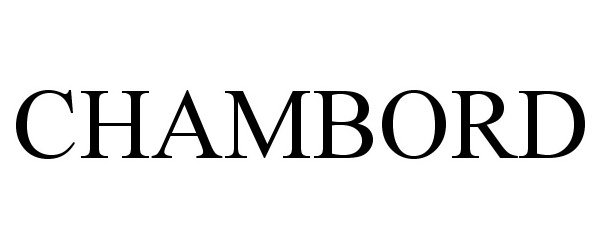 Trademark Logo CHAMBORD