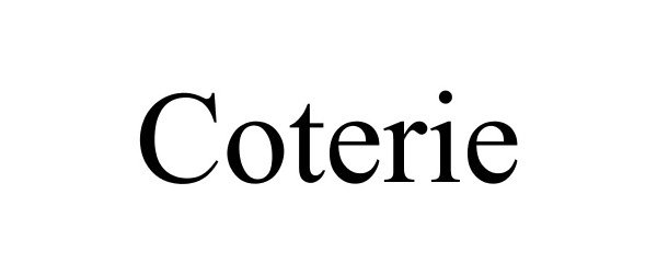 Trademark Logo COTERIE