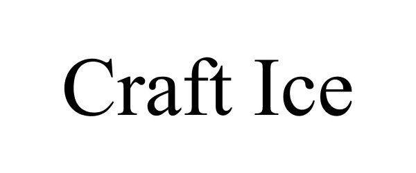 Trademark Logo CRAFT ICE