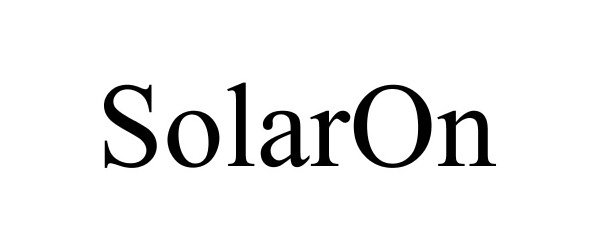 Trademark Logo SOLARON