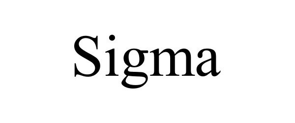 Trademark Logo SIGMA