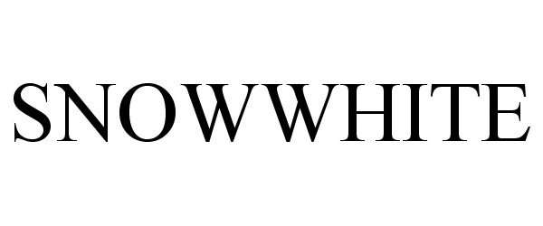 Trademark Logo SNOWWHITE