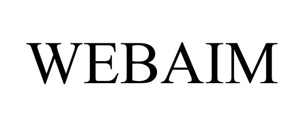 Trademark Logo WEBAIM