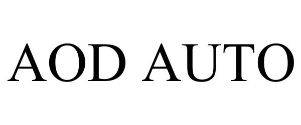 Trademark Logo AOD AUTO