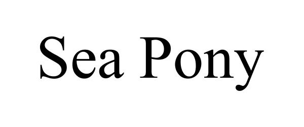 Trademark Logo SEA PONY