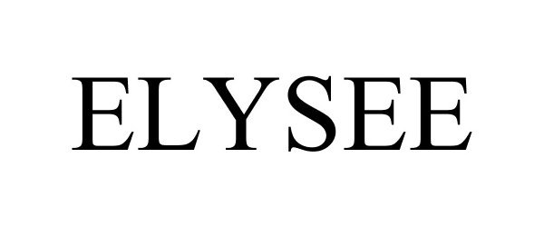 Trademark Logo ELYSEE