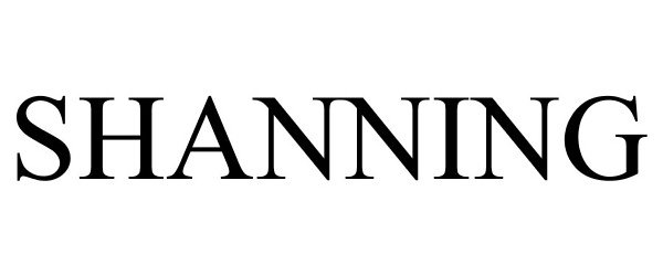 Trademark Logo SHANNING