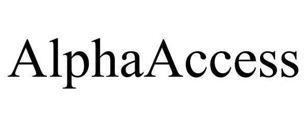  ALPHAACCESS