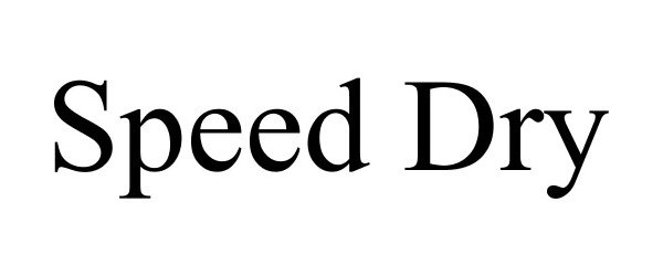 Trademark Logo SPEED DRY