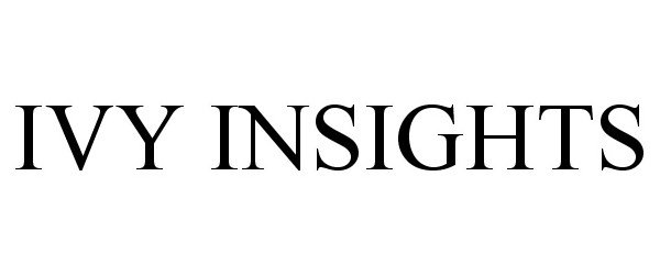 Trademark Logo IVY INSIGHTS