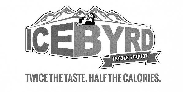 Trademark Logo ICEBYRD FROZEN YOGURT TWICE THE TASTE, HALF THE CALORIES.