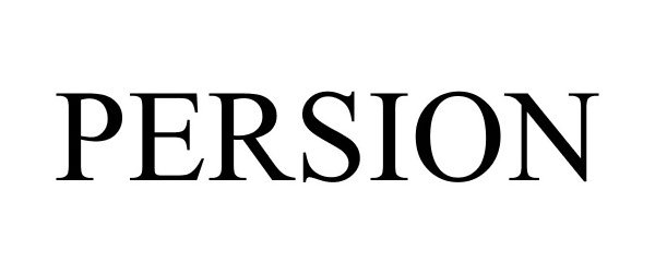 Trademark Logo PERSION