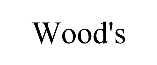 Trademark Logo WOOD'S