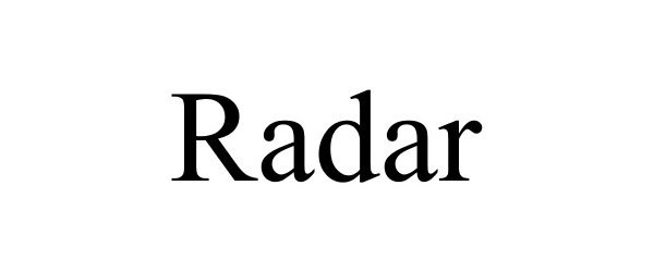 Trademark Logo RADAR