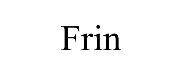Trademark Logo FRIN