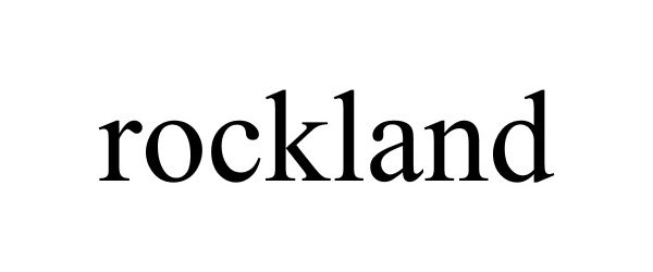 Trademark Logo ROCKLAND