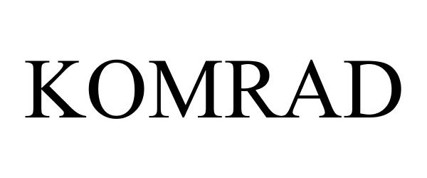Trademark Logo KOMRAD