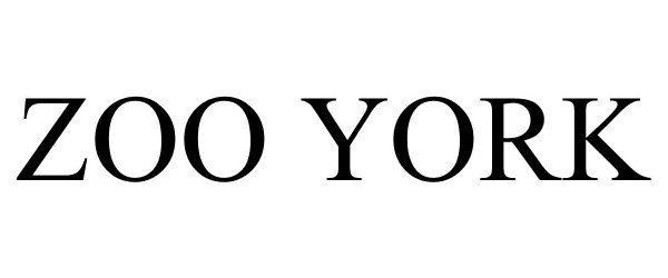 Trademark Logo ZOO YORK