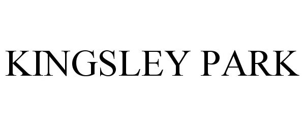 Trademark Logo KINGSLEY PARK