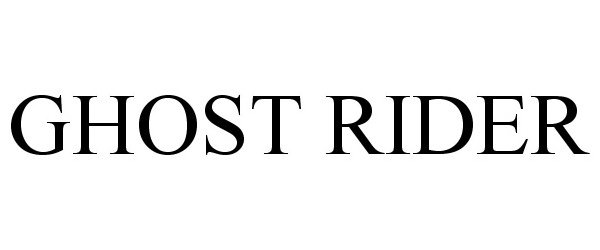 Trademark Logo GHOST RIDER