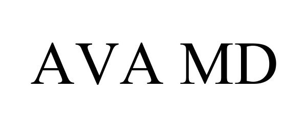 Trademark Logo AVA MD