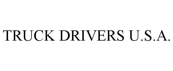  TRUCK DRIVERS U.S.A.