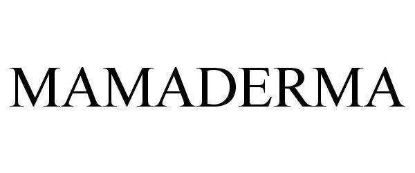 Trademark Logo MAMADERMA