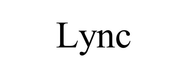 Trademark Logo LYNC