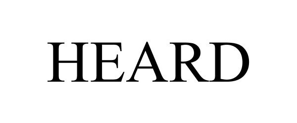 Trademark Logo HEARD