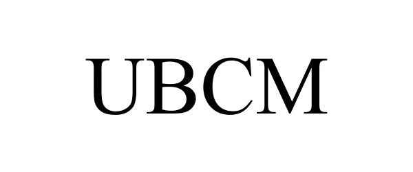 Trademark Logo UBCM