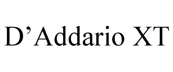 Trademark Logo D'ADDARIO XT