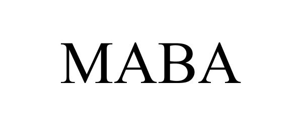 Trademark Logo MABA