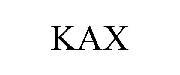 Trademark Logo KAX