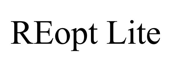Trademark Logo REOPT LITE