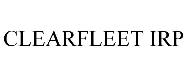 Trademark Logo CLEARFLEET IRP