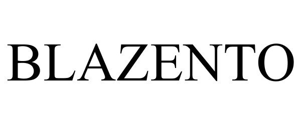 Trademark Logo BLAZENTO