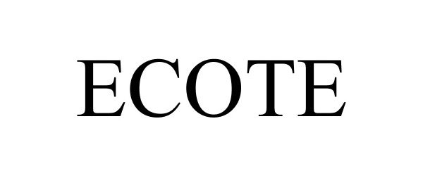 Trademark Logo ECOTE