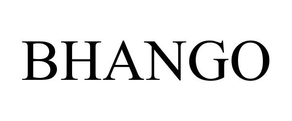 Trademark Logo BHANGO