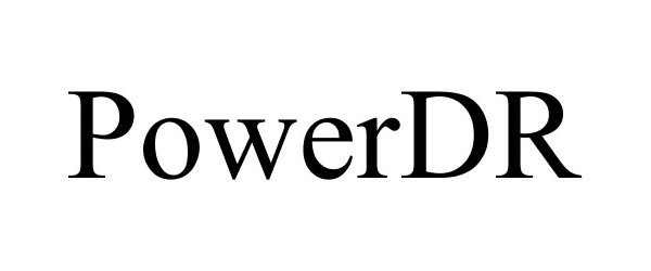 Trademark Logo POWERDR