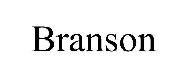 Trademark Logo BRANSON