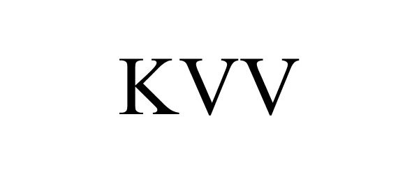 Trademark Logo KVV