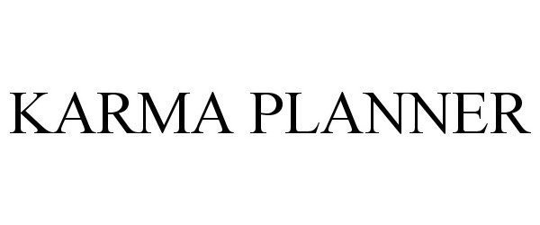 Trademark Logo KARMA PLANNER