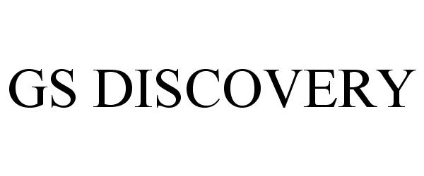 Trademark Logo GS DISCOVERY